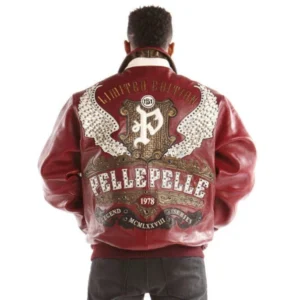 Pelle Pelle Legend Series Leather Jacket | Maroon Jacket view 2