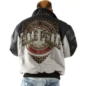 Pelle Pelle Badged Royal Wool Leather Jacket | Stud Jacket