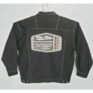 Best Pelle Pelle Men Denim Black Jacket | Buttoned Lining view 2