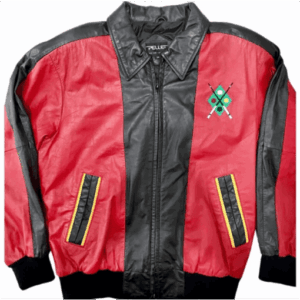 Pelle Pelle Red Black 8 Ball Pool Jacket | Leather Jacket view 2
