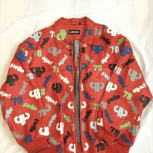 Pelle Pelle Red 1978 Printed Leather Jacket | Men & Women