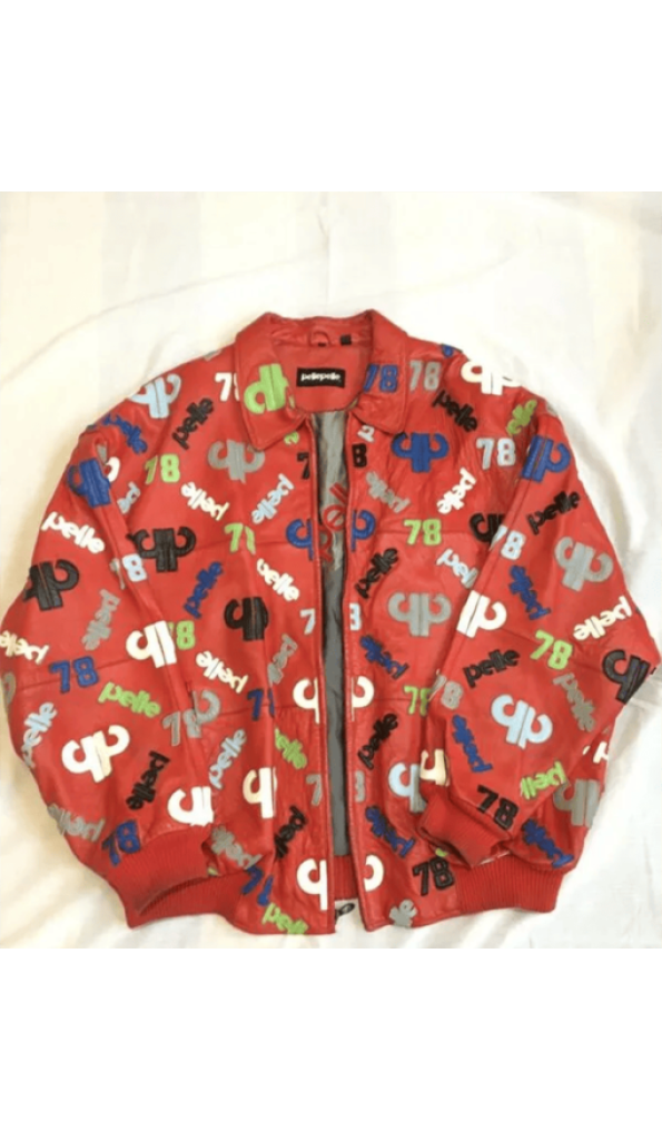 Pelle Pelle Red 1978 Printed Leather Jacket | Men & Women