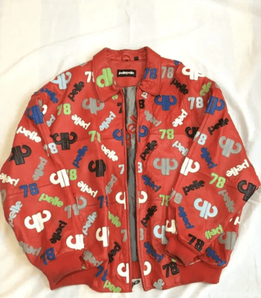 Pelle Pelle Red 1978 Printed Leather Jacket