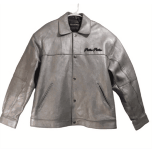 Pelle Pelle Men Grey Rare Leather Jacket | Ultra Blue