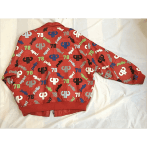 Pelle Pelle Red 1978 Printed Leather Jacket | Men & Women view 2