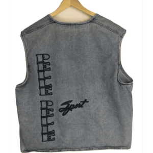 Pelle Pelle Grey Sport Denim Vest | Men & Women view 2