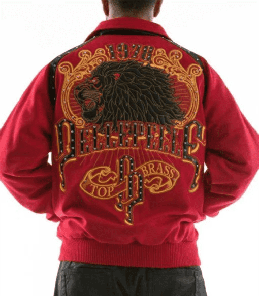 Pelle Pelle Red Top Brass 1978 Wool Jacket