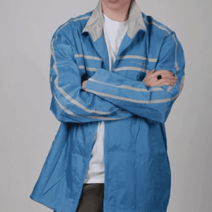 Pelle Pelle Blue Men Polyester Long Coat view 1