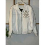 White Premium Leather Stud Jacket