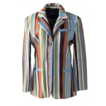 Pelle Pelle Multicolor Leather Long Coat