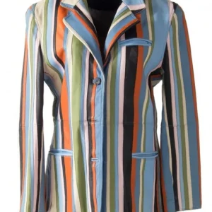 Pelle Pelle Multicolor Leather Long Coat | Women Coat