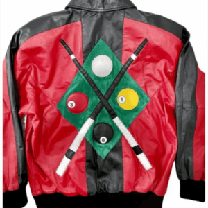 Pelle Pelle Red Black 8 Ball Pool Jacket | Leather Jacket