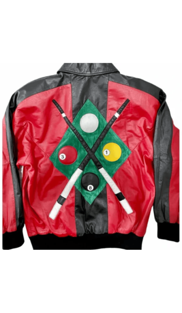 Pelle Pelle Red Black 8 Ball Pool Jacket | Leather Jacket
