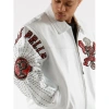 Pelle Pelle White Red Dragon Leather Jacket