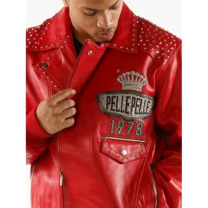 Pelle Pelle Red Lethal Leather Jacket | Men Jacket view 3
