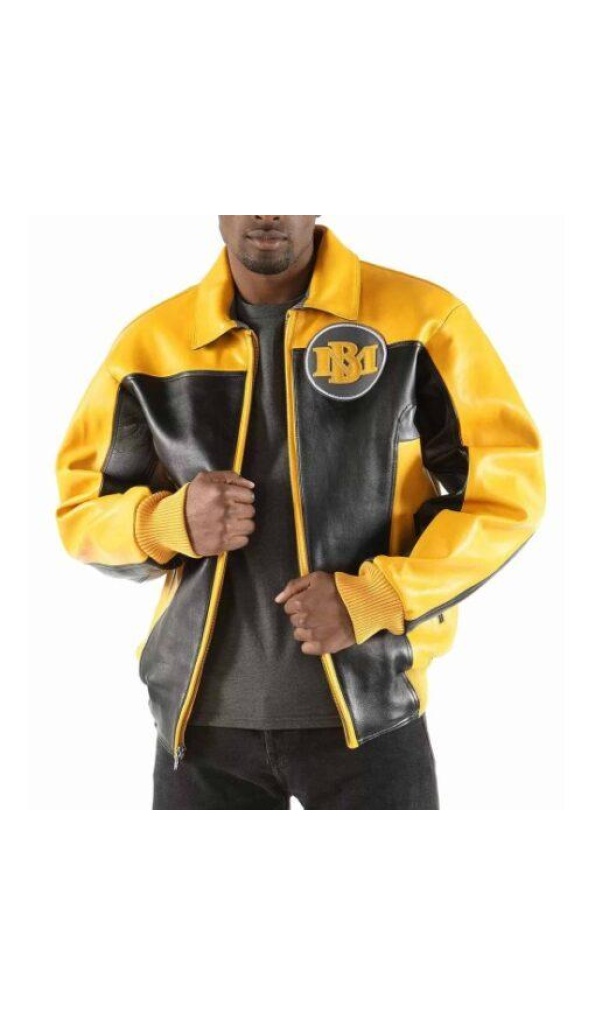 Pelle Pelle Men Marc Buchanan Jacket | Black Yellow Jacket