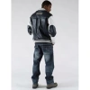 Pelle Pelle White Black Biker Men Jacket