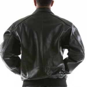 Pelle Pelle Black Applique Leather Jacket | Men Jacket view 3