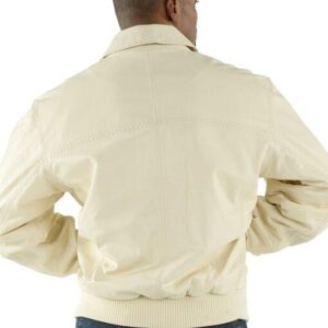 Pelle Pelle Plain White Soft Leather Jacket | Men Jacket view 1