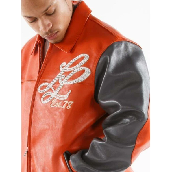 Pelle Pelle Orange Notorious Leather Jacket | Men Jacket view 4