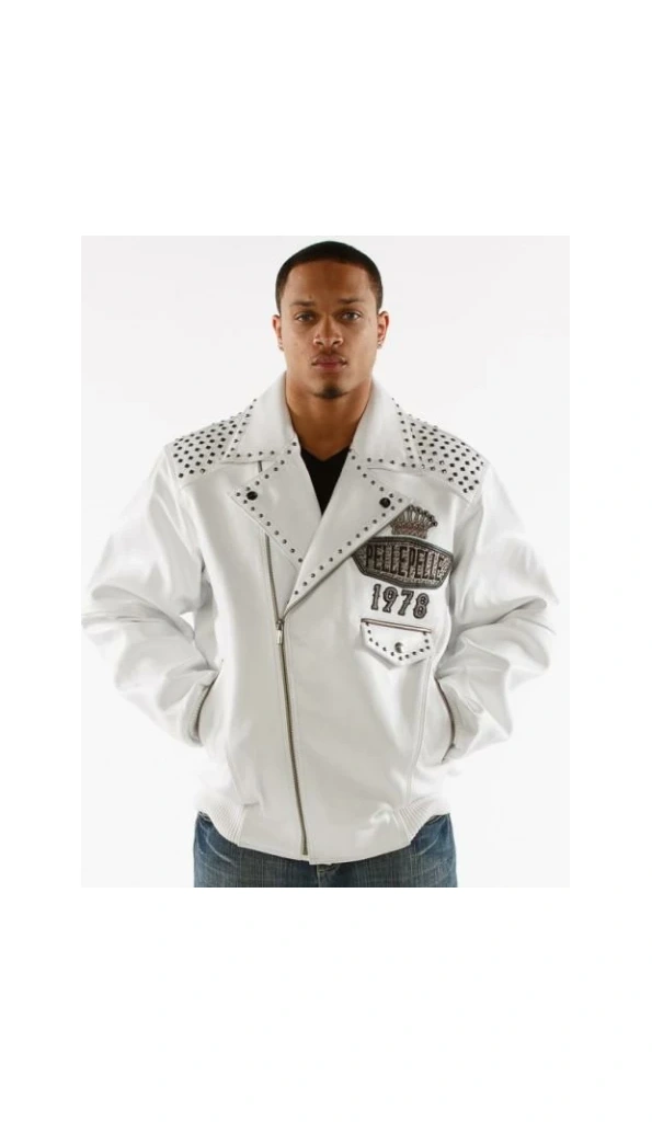 Pelle Pelle Men White Lethal Jacket | Leather Jacket