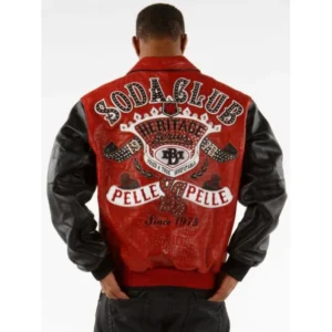 Pelle Pelle Black Red Heritage Series Jacket | Soda Club view 2