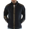 Pelle Pelle Navy Blue Wool Studded Jacket