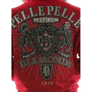 Pelle Pelle Red Diamond Men Fur Hood Jacket | Wool Jacket view 4