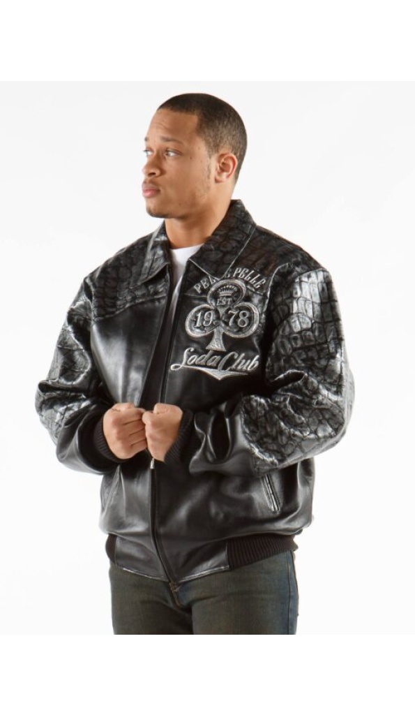 Pelle Pelle Soda Club Croc Leather Jacket | Men Jacket