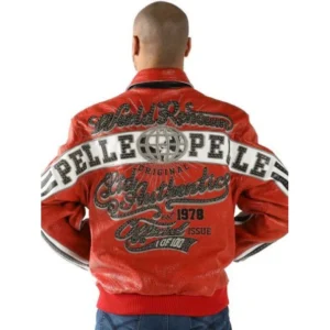 Pelle Pelle World Renown Orange Leather Jacket | Men Jacket view 2