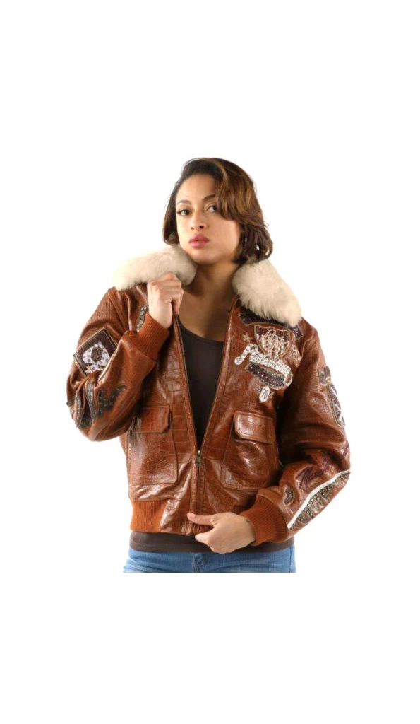 Pelle Pelle Women American Bombshell Jacket | Fur Collar