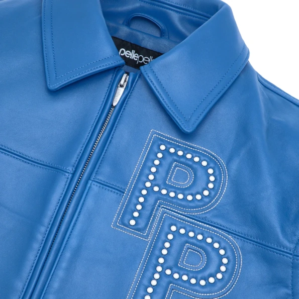 Pelle Pelle Blue Plush Leather Jacket