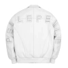 Pelle Pelle White Plush Leather Jacket