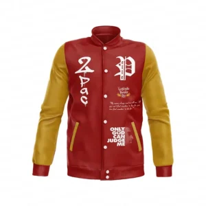 Pelle Pelle Legends Never Die Red Tupac Jacket | Wool Jacket