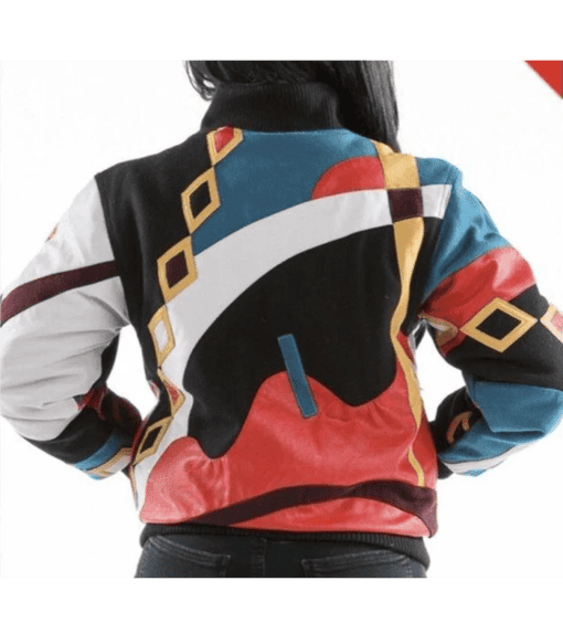 Pelle Pelle Multicolor Abstract Women Jacket