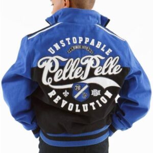Pelle Pelle Blue Black Revolution Kids Jacket | MB Jacket