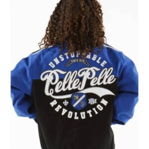 Pelle Pelle Kids Revolution Wool Jacket | Blue Black