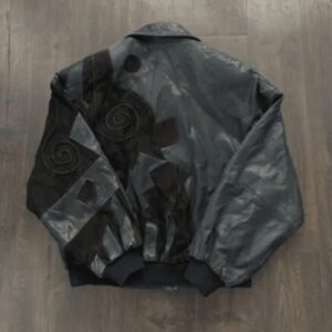 Pelle Pelle MB Crazy Pattern Leather Jacket | Black Jacket view 2