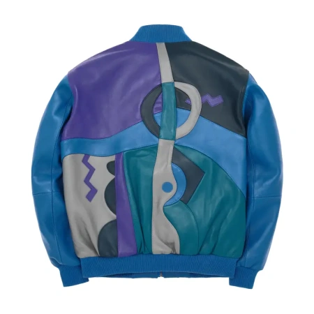 Pelle Pelle Blue Picasso Leather Jacket,,pelle pelle,pelle pelle picasso plush jacket,pelle pelle store,pelle pelle leather jacket,black leather jackets,leather jacket,pelle pelle jacket,blue picasso jacket