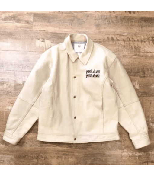 Pelle Pelle Cream Panther Embroided Jacket