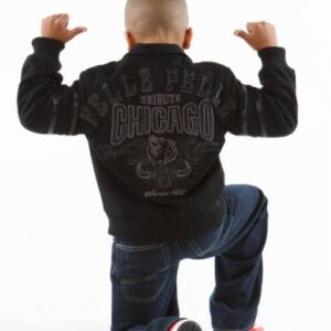 Pelle Pelle Black Windy City Wool Jacket | Kids Jacket view 2