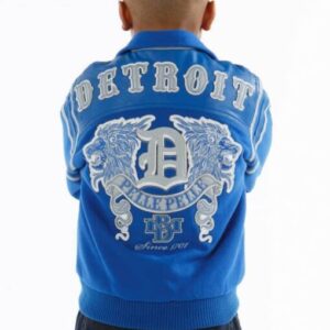 Pelle Pelle Kids Blue Detroit Wool Jacket | MB Jacket