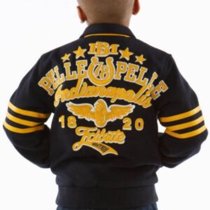 Pelle Pelle Indianapolis Kids Wool Jacket | Yellow Black