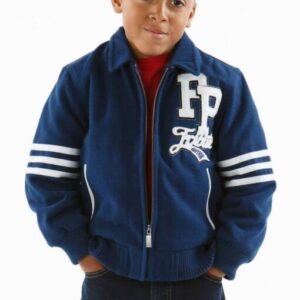 Pelle Pelle Indianapolis Blue Wool Jacket | Kids Jacket view 2