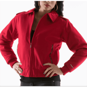 Pelle Pelle Dragon Red Women Wool Jacket | Legacy Jacket