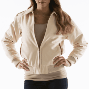 Pelle Pelle Dragon Cream Women Jacket | Wool Jacket view 2