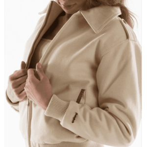 Pelle Pelle Dragon Cream Women Jacket | Wool Jacket view 4