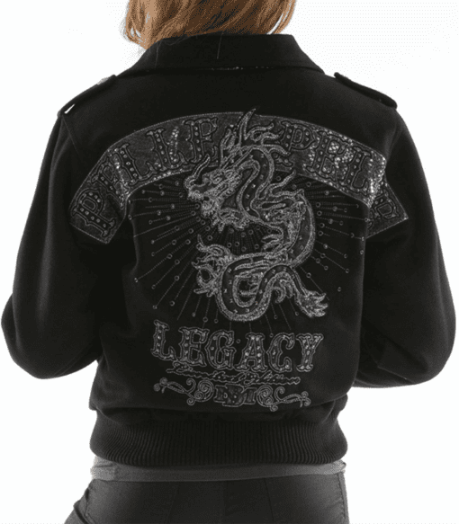 Pelle Pelle Dragon Black Women Jacket