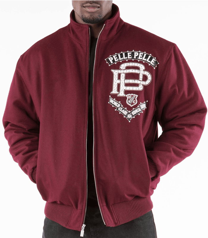 Pelle Pelle Maroon Elite Series Men Jacket