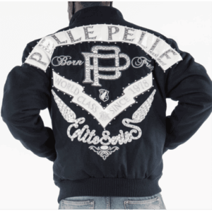 Pelle Pelle Men Navy Blue Elite Series Jacket | Wool Jacket view 2